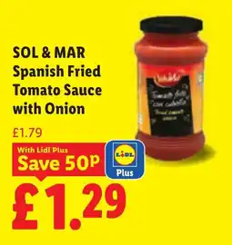 Lidl Sol & Mar Spanish Fried Tomato Sauce with Onion offer