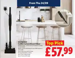 Lidl Silvercrest cordless cyclone vacuum cleaner offer