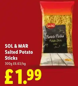 Lidl Sol & Mar salted potato sticks offer