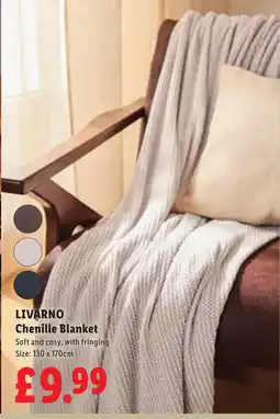 Lidl Livarno chenille blanket offer