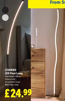 Lidl Livarno led floor lamp offer