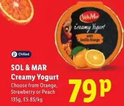 Lidl Sol & Mar creamy yogurt offer