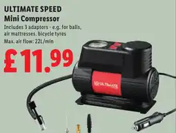 Lidl Ultimate speed mini compressor offer