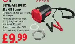 Lidl Ultimate Speed 12V Oil Pump offer