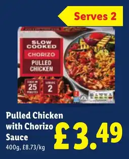 Lidl Slow Cooked Chorizo Pulled Chicken offer