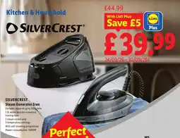 Lidl Silvercrest steam generator iron offer