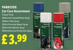Lidl Parkside car care assortment offer