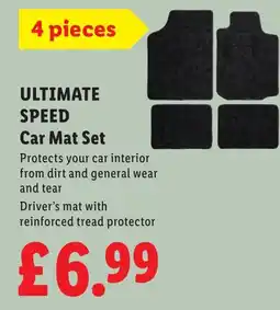 Lidl Ultimate speed car mat set offer