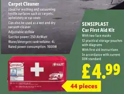 Lidl Sensioplast Car First Aid Kit offer