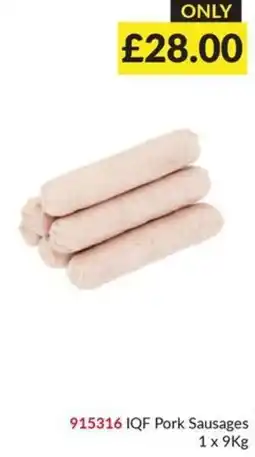 Musgrave MarketPlace Iqf Pork Sausages offer