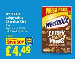 Lidl WEETABIX Crispy Minis Chocolate Chip offer