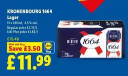 Lidl KRONENBOURG 1664 Lager offer