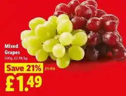 Lidl Mixed Grapes offer