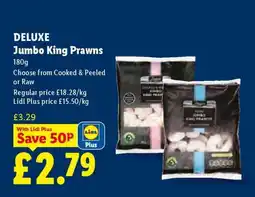 Lidl Deluxe Jumbo King Prawns offer