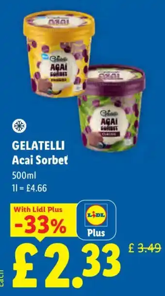 Gelatelli Acai Sorbet