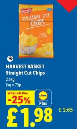 Lidl Harvest Basket Straight Cut Chips offer