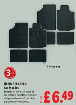 Lidl Ultimate Speed Car Mat Set offer