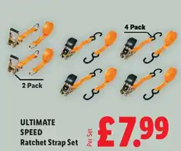 Lidl Ultimate speed ratchet strap set offer