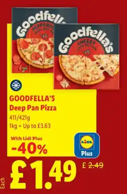 Lidl Goodfella's Deep Pan Pizza offer