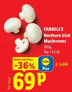 Lidl Farrell's Northern Irish Mushrooms offer