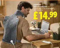 Lidl SensiPlast Back & Neck Heat Pad offer