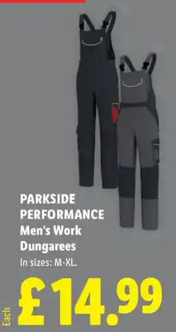 Lidl Parkside Performance Men's Work Dungarees offer