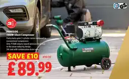 Lidl Parkside 1100w silent compressor offer