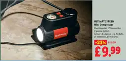 Lidl Ultimate speed mini compressor offer