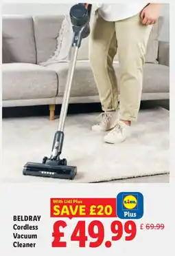 Lidl Beldray Cordless Vacuum Cleaner offer
