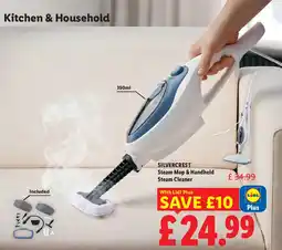 Lidl Silvercrest steam mop & handheld steam cleaner offer