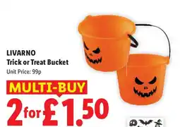 Lidl Livarno trick or treat bucket offer