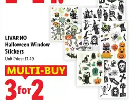 Lidl Livarno halloween window stickers offer