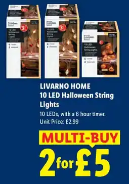 Lidl Livarno Home 10 Led Halloween String Lights offer
