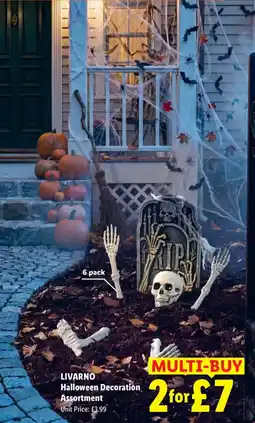 Lidl Livarno Halloween Decoration Assortment offer