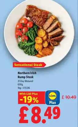 Lidl Northern Irish Rump Steak offer