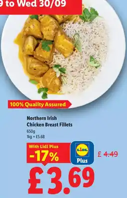 Lidl Northern Irish Chicken Breast Fillets offer
