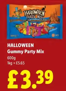 Lidl Halloween gummy party mix offer