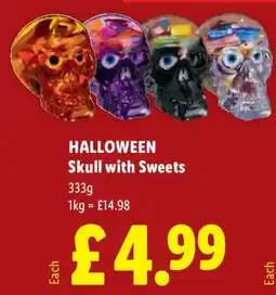 Lidl Halloween Skull with Sweets offer