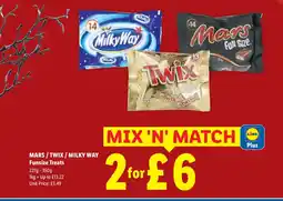 Lidl Mars / Twix / Milky Way Funsize Treats offer