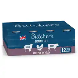 Iceland Butcher's Nourishing Food for Dogs Chunks in Jelly 12 x 400g offer