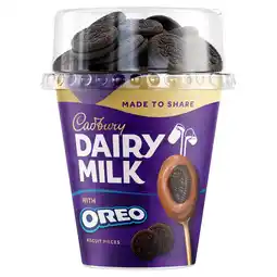 Iceland Cadbury Dairy Milk Sharing Pot Desserts With Oreo Biscuit Pieces offer