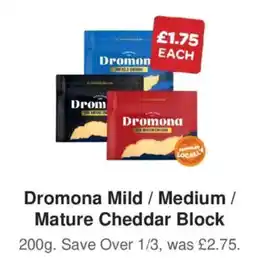 Spar Dromona cheddar block offer