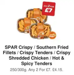 Spar Spar crispy / southern fried fillets offer