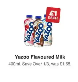 Spar Yazoo flavoured milk offer