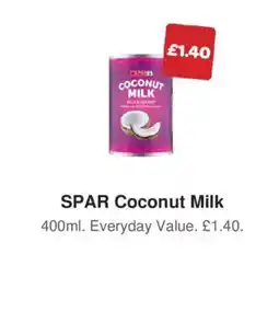 Spar Spar coconut milk offer