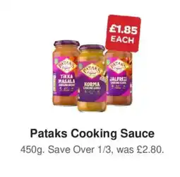 Spar Pataks cooking sauce offer