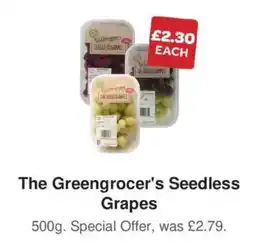 Spar The Greengrocer's Seedless Grapes offer