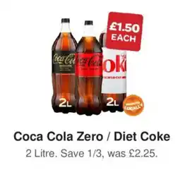Spar Coca Cola Zero / Diet Coke offer