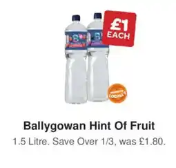 Spar Ballygowan Hint Of Fruit offer