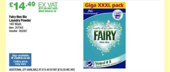 Costco Fairy Non Bio Laundry Powder offer